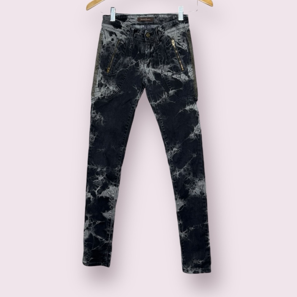 James Jeans Trixie Super Skinny Beaded Tie-Dye Jean Swat Dye